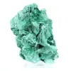 Dichte malachiet met strak vezelpatroon uit Congo, mineraal op acryl - 0