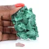 Dichte malachiet met strak vezelpatroon uit Congo, mineraal op acryl - 6