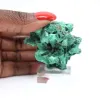 Gedrongen blok vezelige malachiet uit Congo, minerale decoratie - 6