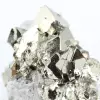 Een exemplaar van pyriet uit Peru met goudkleurige octaëdrische kristallen. - 8