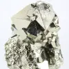 Octaëdrische pyriet uit Peru, ruwe verzamelaarssteen. - 6
