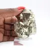 Octaëdrische pyriet uit Peru, ruwe verzamelaarssteen. - 7