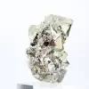 Pyriet-octaëders uit Peru – Natuurlijk exemplaar op een sokkel - 6