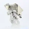 Octaëdrische kristallen van pyriet, ijzersulfide uit Peru. - 1