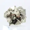Geometrische pyriet uit Peru – Octaëdrische kristallen op een basis - 4