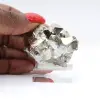 Geometrische pyriet uit Peru – Octaëdrische kristallen op een basis - 5