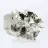Geometrische pyriet uit Peru – Octaëdrische kristallen op een basis