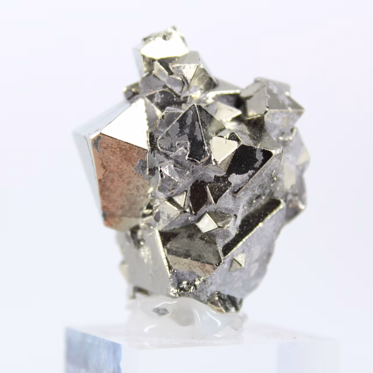 Mineralogisch specimen van octaëdrische pyriet uit Peru