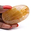 Gepolijste gele kwarts kiezelsteen uit Madagaskar voor mineralenvitrine - 2