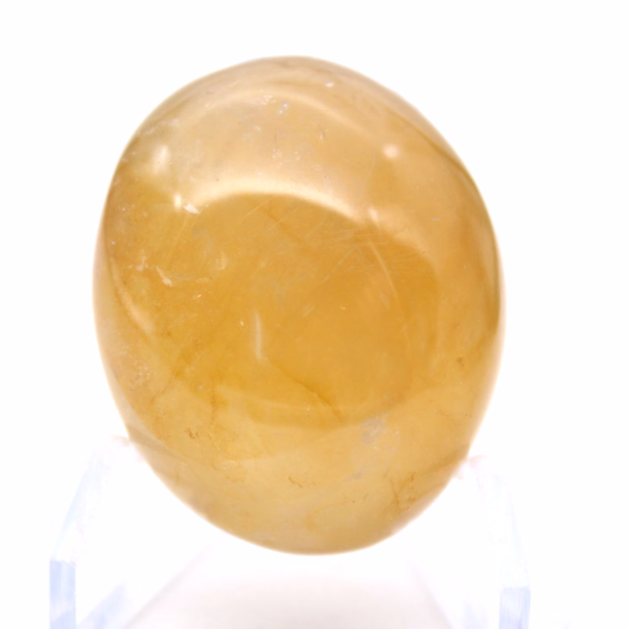Malagassische gele kwarts als kleine natuurstenen kiezelsteen