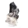 Zwarte morionkwarts uit Brazilië, uniek kristal met acrylvoet - 3