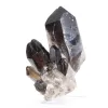 Gedrongen morionkwartskristal uit Brazilië, mineraalspecimen op voet - 0