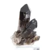 Gedrongen morionkwartskristal uit Brazilië, mineraalspecimen op voet - 4