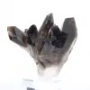 Braziliaanse morionkwarts, decoratief kristal gepresenteerd op voet - 4