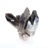 Braziliaanse morionkwarts, decoratief kristal gepresenteerd op voet - 5