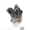 Braziliaanse morionkwarts, decoratief kristal gepresenteerd op voet - 6