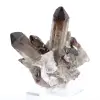 Morionkwartskristal uit Brazilië, zwart mineraal gemonteerd op voet - 5