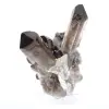 Morionkwartskristal uit Brazilië, zwart mineraal gemonteerd op voet - 6