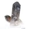 Kleine gekristalliseerde morionkwarts uit Brazilië, gepresenteerd met voet - 0