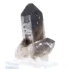 Kleine gekristalliseerde morionkwarts uit Brazilië, gepresenteerd met voet - 3