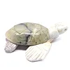 Gebeeldhouwde schildpad in natuurlijke speksteen uit Bolivia - 1