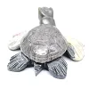 Decoratieve schildpad in natuurlijke Boliviaanse speksteen - 4