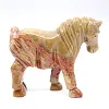 Paard in gebeeldhouwde speksteen uit Bolivia - 3