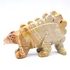 Stegosaurus in speksteen uit Bolivia: prehistorisch beeldje - 1