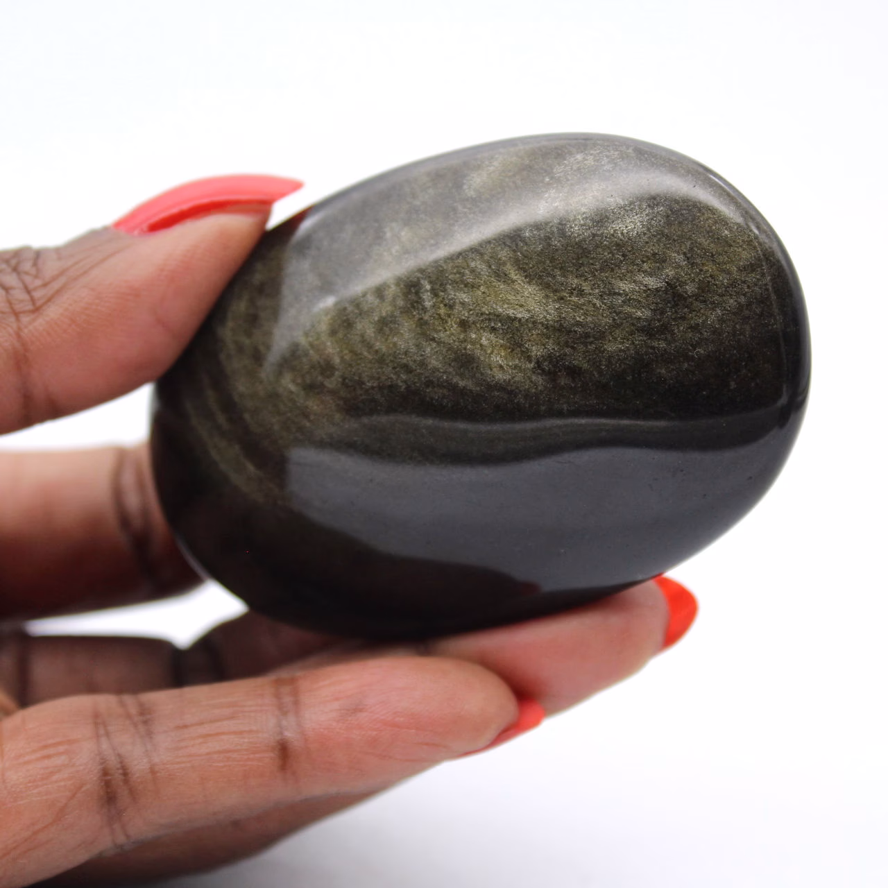 Kei van Mexicaanse gouden obsidiaan, natuurlijke steen van 75 g