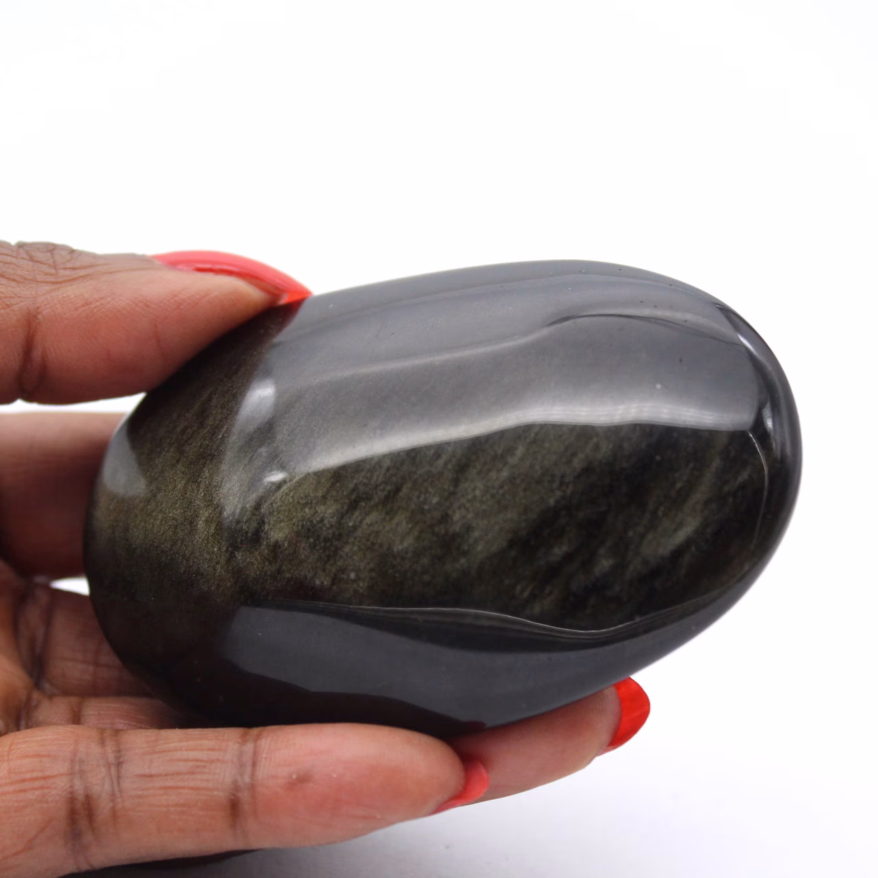 Grote kei van gouden obsidiaan uit Mexico, steen van 115 g