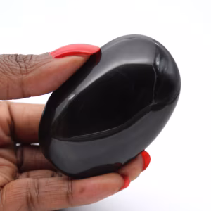 Kei van gouden obsidiaan uit Mexico, gepolijste steen van 75 g