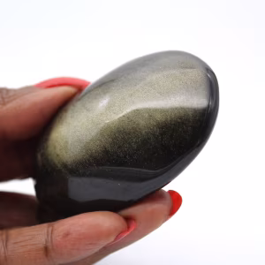 Kei van Mexicaanse gouden obsidiaan, gepolijst exemplaar van 85 g