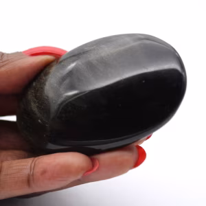 Kei van Mexicaanse gouden obsidiaan met gepolijst oppervlak, 70 g