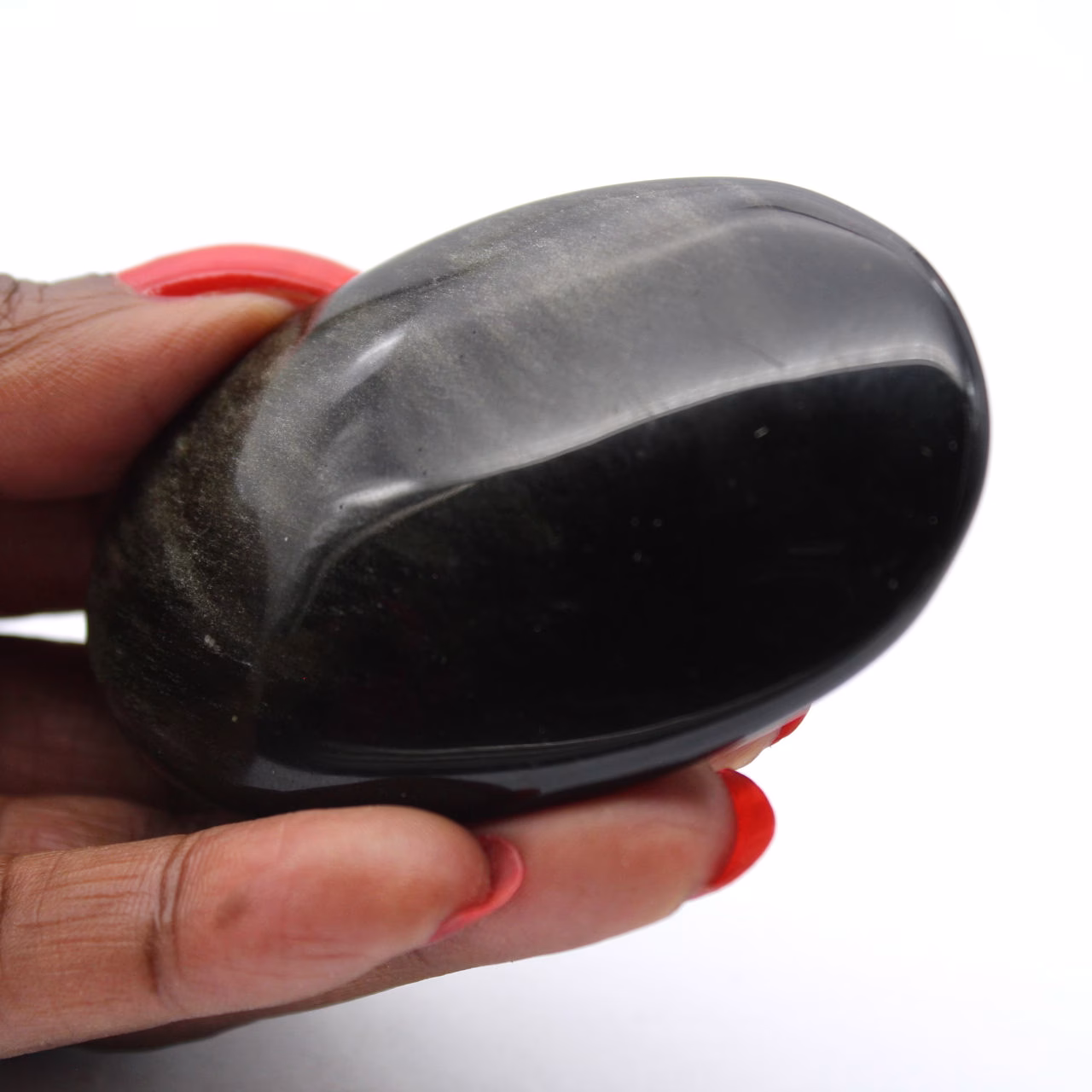 Kei van Mexicaanse gouden obsidiaan met gepolijst oppervlak, 70 g