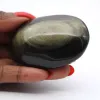 Gepolijste kei van Mexicaanse gouden obsidiaan, formaat van 80 g - 0