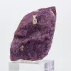 Ruwe Portugese purpuriet – Mineralogisch specimen op standaard - 3