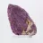 Ruwe Portugese purpuriet – Mineralogisch specimen op standaard